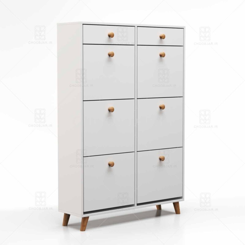 جاکفشی داشبوردی مدرن آپارتمانی سفید جاکفشی داشبوردی مدرن آپارتمانی سفید