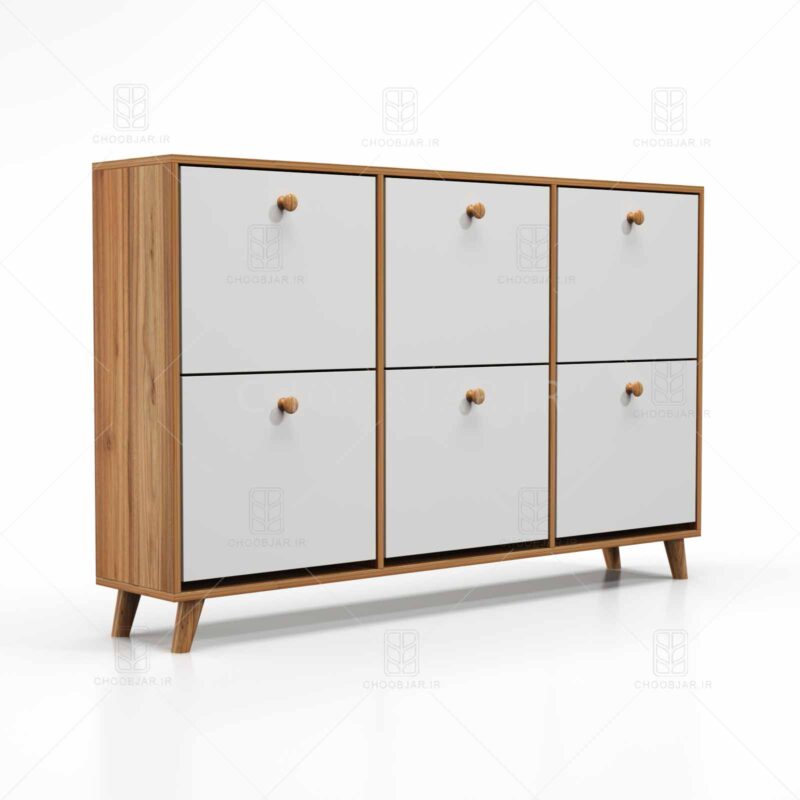 جاکفشی داشبوردی مدرن آپارتمان دستگیره چوبی جاکفشی داشبوردی مدرن آپارتمان دستگیره چوبی