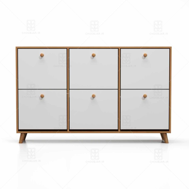 جاکفشی داشبوردی مدرن آپارتمان دستگیره چوبی جاکفشی داشبوردی مدرن آپارتمان دستگیره چوبی