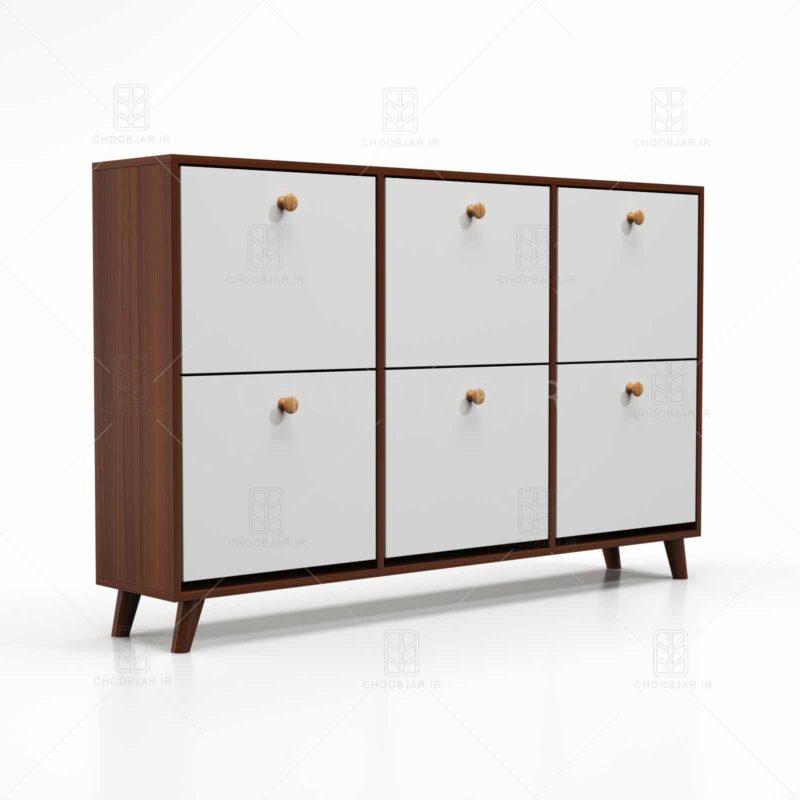 جاکفشی داشبوردی مدرن آپارتمان دستگیره چوبی جاکفشی داشبوردی مدرن آپارتمان دستگیره چوبی