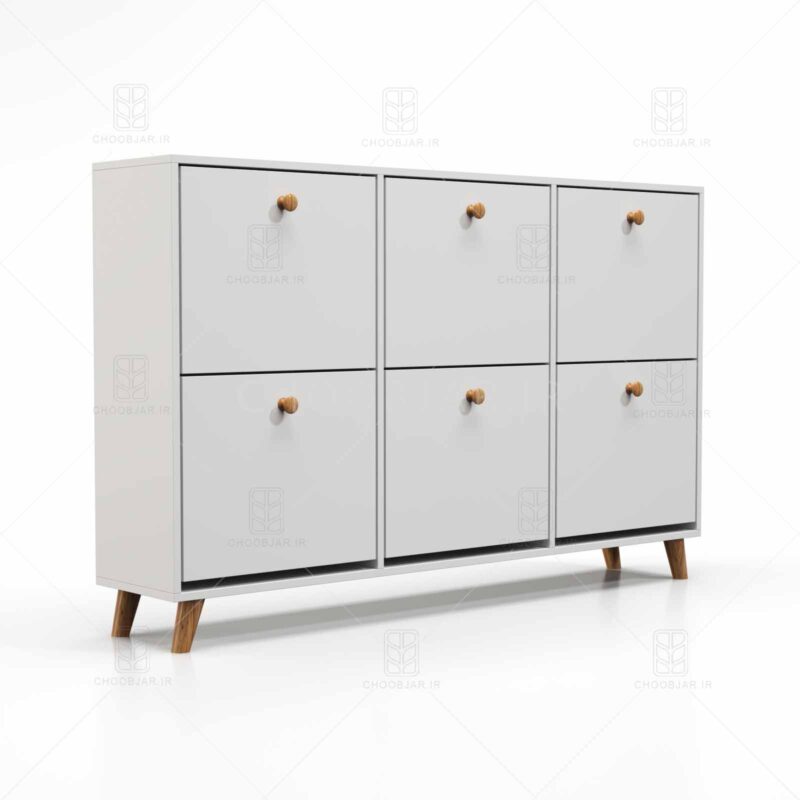 جاکفشی داشبوردی مدرن آپارتمان دستگیره چوبی جاکفشی داشبوردی مدرن آپارتمان دستگیره چوبی