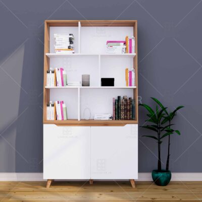 کتابخانه مدرن ام دی اف جادار قفسه دار جدید