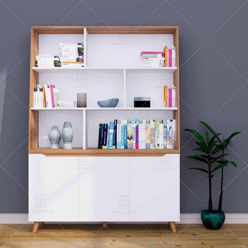 کتابخانه ونیز طول 130 کتابخانه مدرن ام دی اف جادار قفسه دار جدید