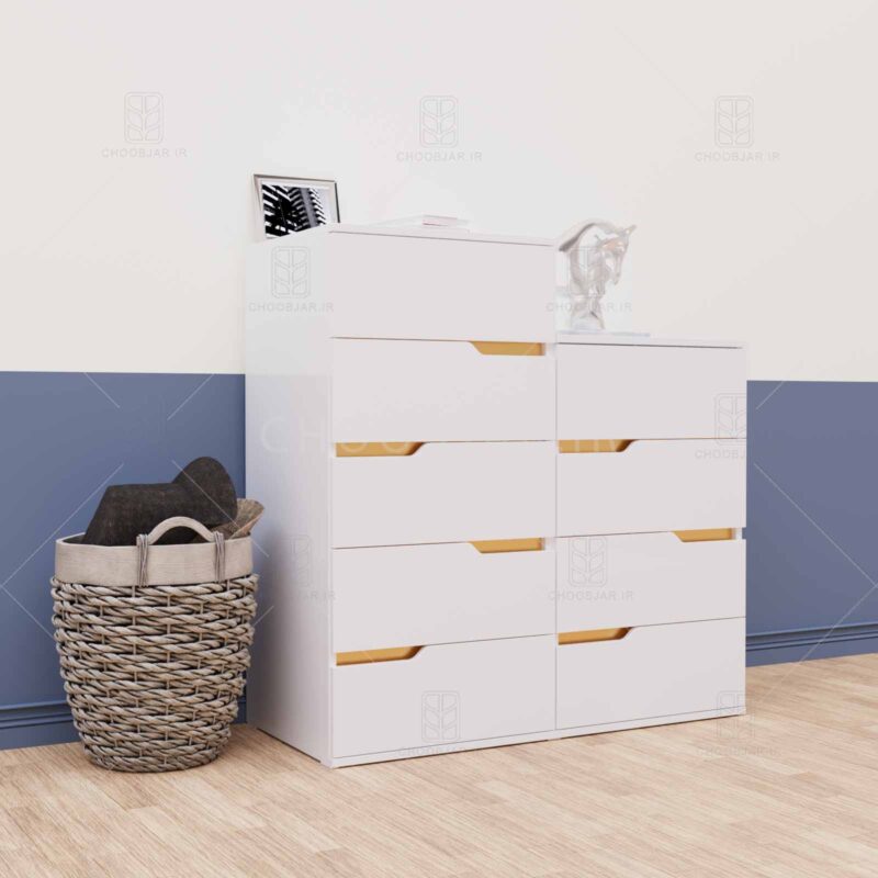 دراور 9 کشو پالیز (طول 100- ارتفاع 102) دراور 9 کشو مدرن ام دی اف جدید