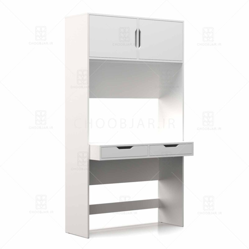 میز تحریر مدرن کشو دار قفسه دار ام دی اف جدید