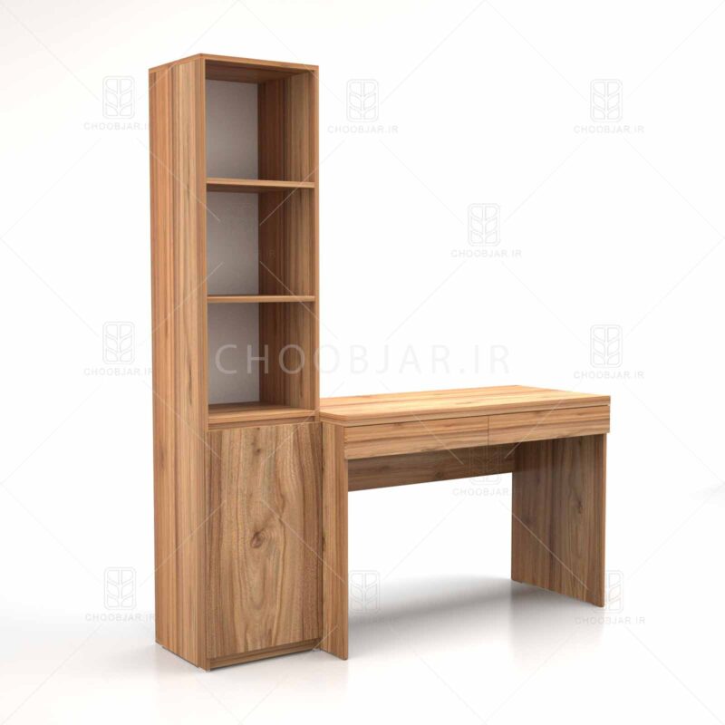 میز تحریر و کتابخانه کاریزما (طول 150) - کد M04 میز تحریر و کتابخانه مدرن ام دی اف جدید