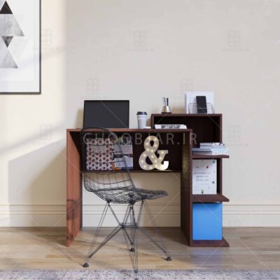 میز تحریر مدرن ام دی اف قفسه دار جدید