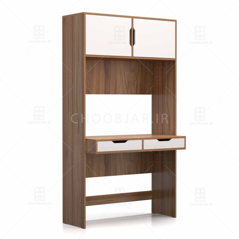 میز تحریر مدرن کشو دار قفسه دار ام دی اف جدید