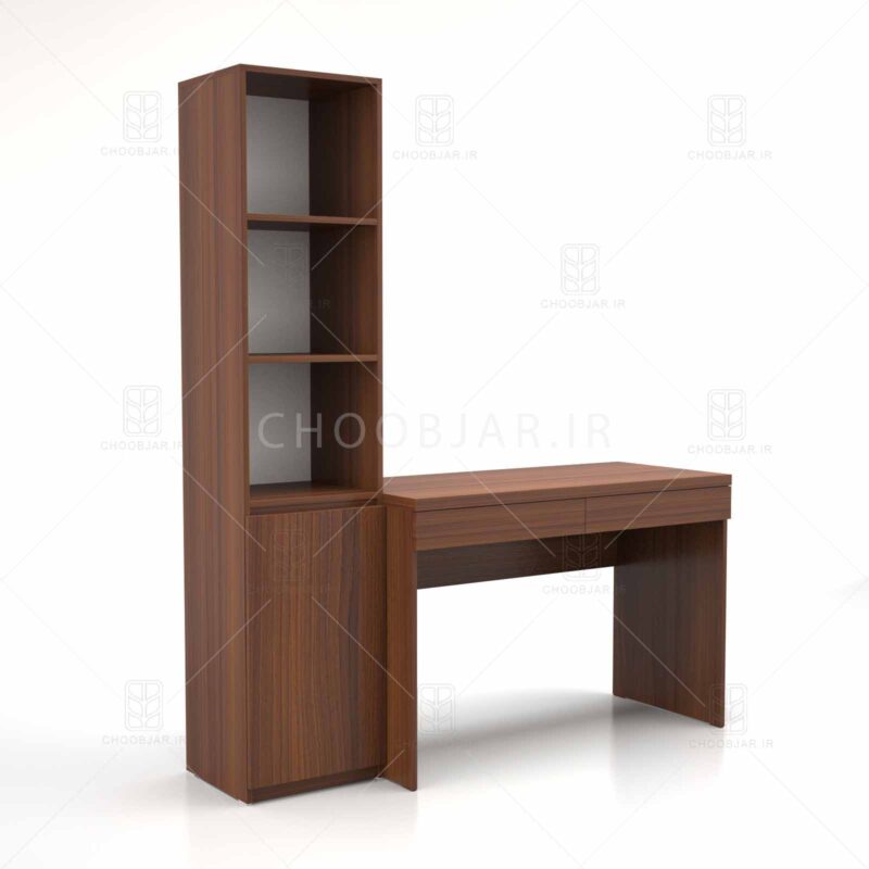 میز تحریر و کتابخانه کاریزما (طول 150) - کد M04 میز تحریر و کتابخانه مدرن ام دی اف جدید
