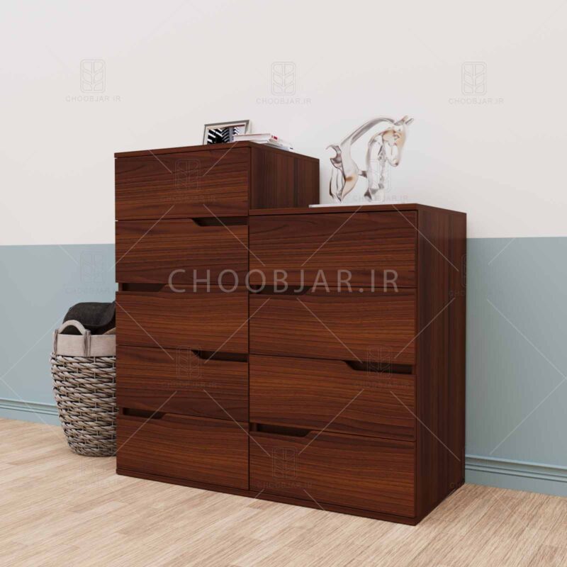 دراور 9 کشو پالیز (طوا 100-ارتفاع 102) دراور 9 کشو مدرن ام دی اف جدید