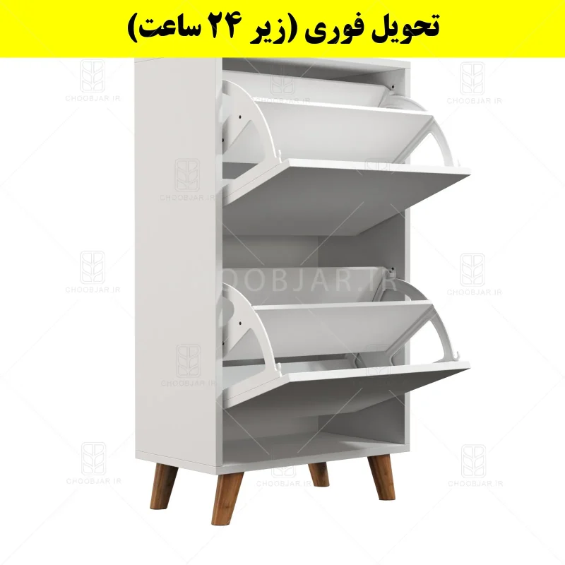 جاکفشی داشبوردی دو درب طرح ایکیا – طول 50 (تحویل فوری) سفید جاکفشی داشبوردی دو درب طرح ایکیا – طول 50 (تحویل فوری) سفید
