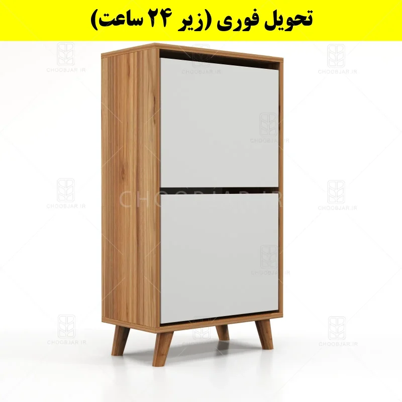جاکفشی داشبوردی دو درب طرح ایکیا – طول 50 (تحویل فوری) سفید گردویی جاکفشی داشبوردی دو درب طرح ایکیا – طول 50 (تحویل فوری) سفید گردویی