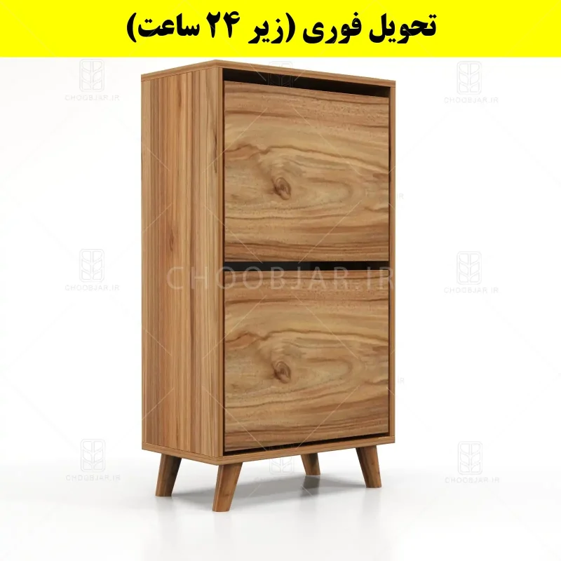 جاکفشی داشبوردی دو درب طرح ایکیا – طول 50 (تحویل فوری) گردویی جاکفشی داشبوردی دو درب طرح ایکیا – طول 50 (تحویل فوری) گردویی