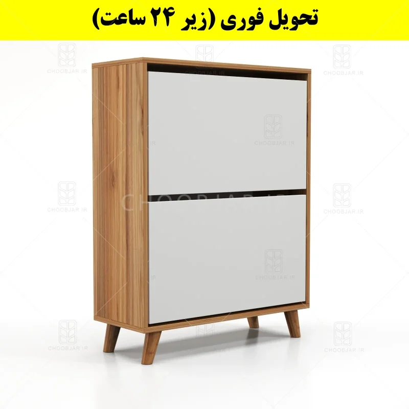 جاکفشی داشبوردی دو درب طرح ایکیا – طول 70 (تحویل فوری) سفید گردویی جاکفشی داشبوردی دو درب طرح ایکیا – طول 70 (تحویل فوری) سفید گردویی