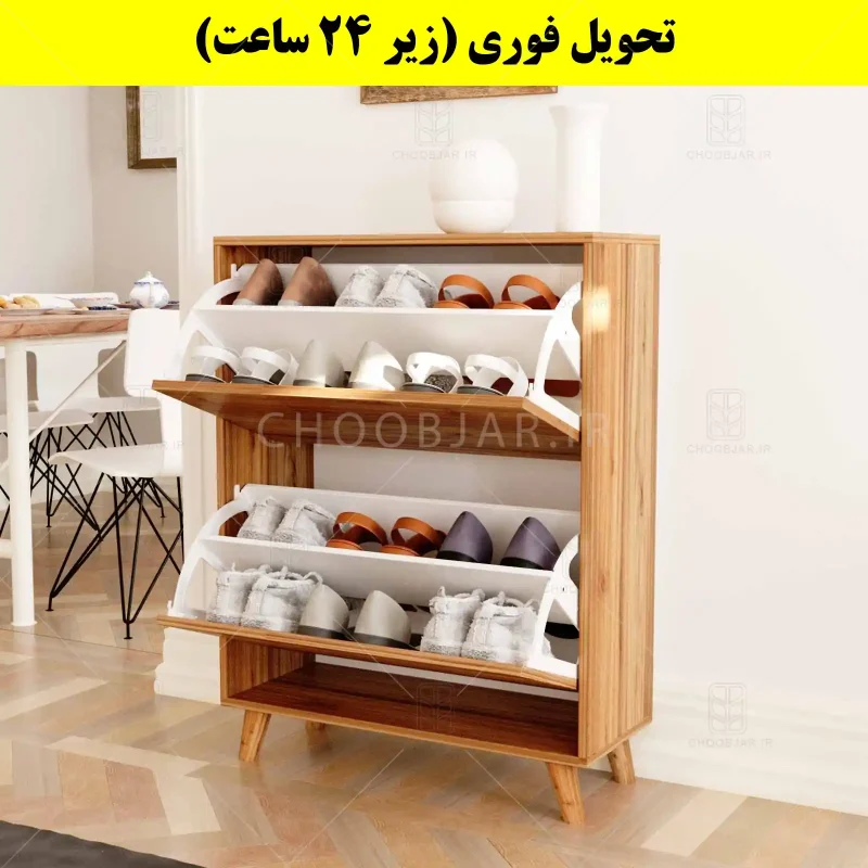 جاکفشی داشبوردی دو درب طرح ایکیا – طول 70 (تحویل فوری) گردویی جاکفشی داشبوردی دو درب طرح ایکیا – طول 70 (تحویل فوری) گردویی