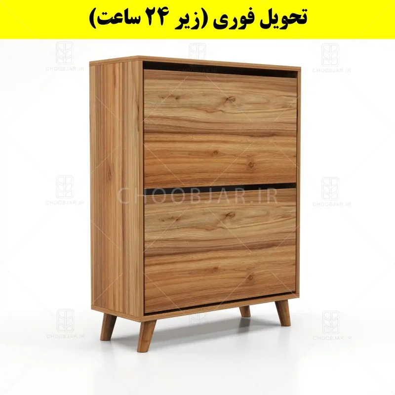 جاکفشی داشبوردی دو درب طرح ایکیا – طول 70 (تحویل فوری) گردویی جاکفشی داشبوردی دو درب طرح ایکیا – طول 70 (تحویل فوری) گردویی