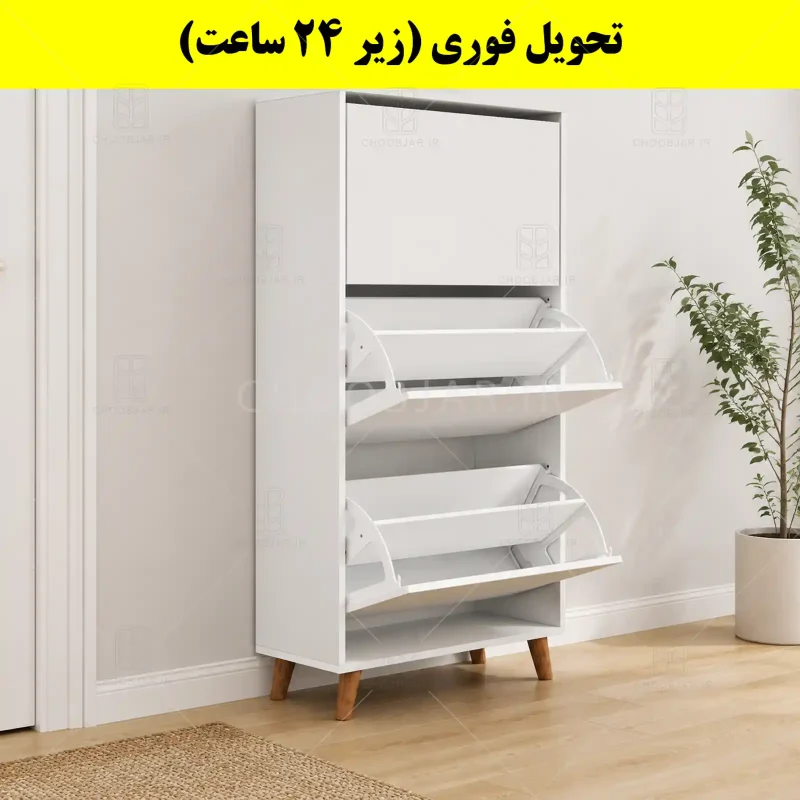 جاکفشی داشبوردی سه درب طرح ایکیا – طول 70 (تحویل فوری) سفید جاکفشی داشبوردی سه درب طرح ایکیا – طول 70 (تحویل فوری) سفید
