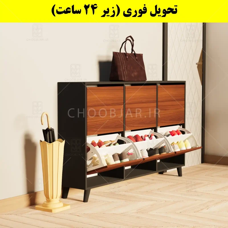 جاکفشی داشبوردی شش درب طرح ایکیا – طول 150 (تحویل فوری) فندوقی نوک مدادی جاکفشی داشبوردی شش درب طرح ایکیا – طول 150 (تحویل فوری) فندوقی نوک مدادی