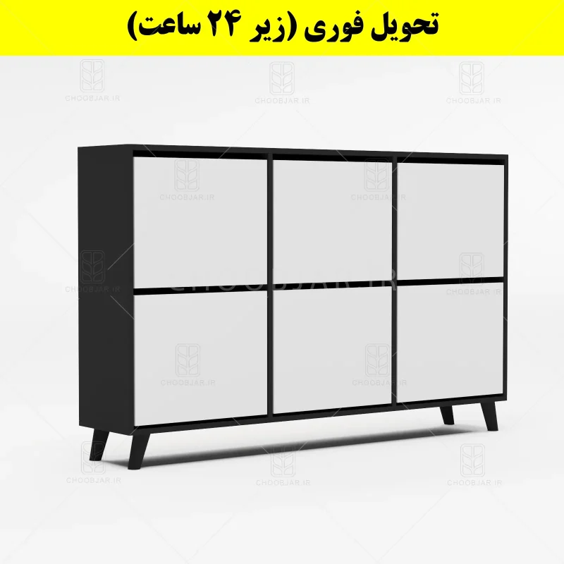 جاکفشی داشبوردی شش درب طرح ایکیا – طول 150 (تحویل فوری) سفید نوک مدادی جاکفشی داشبوردی شش درب طرح ایکیا – طول 150 (تحویل فوری) سفید نوک مدادی