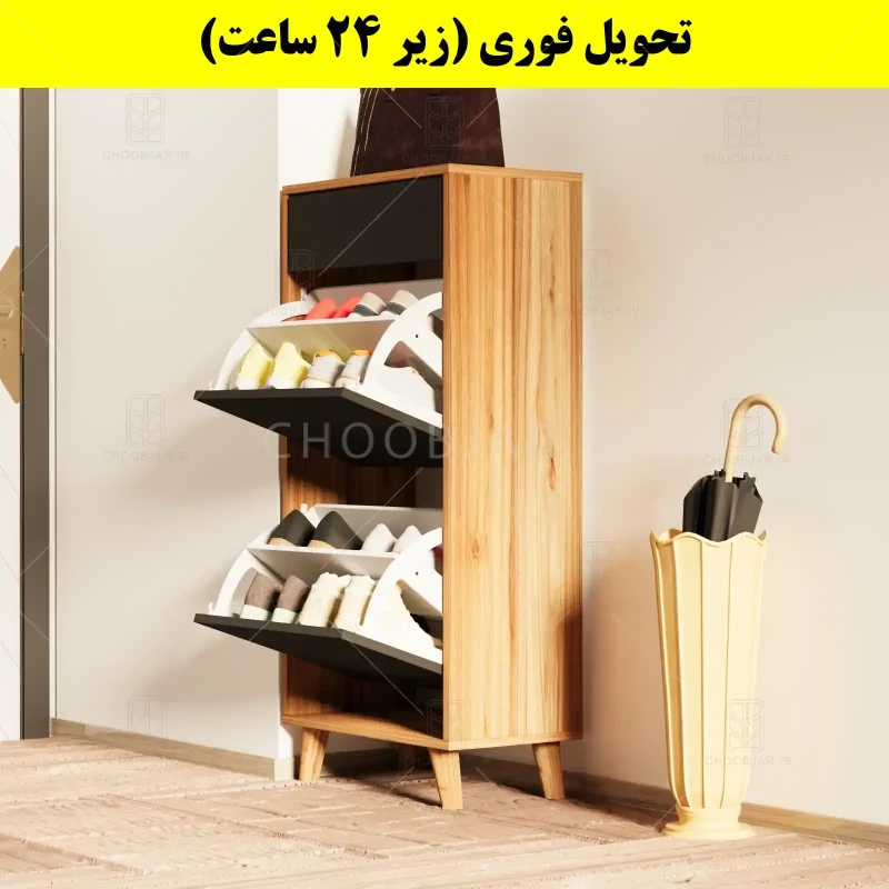 جاکفشی داشبوردی دو درب کشودار طرح ایکیا – طول 50 (تحویل فوری) نوک مدادی گردویی جاکفشی داشبوردی دو درب کشودار طرح ایکیا – طول 50 (تحویل فوری) نوک مدادی گردویی