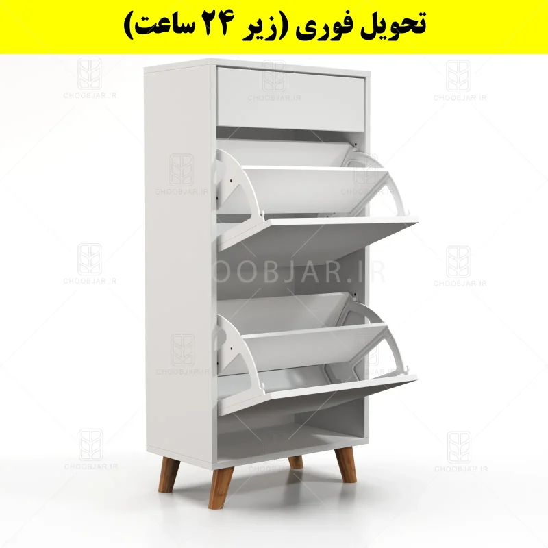 جاکفشی داشبوردی دو درب کشودار طرح ایکیا – طول 50 (تحویل فوری) سفید جاکفشی داشبوردی دو درب کشودار طرح ایکیا – طول 50 (تحویل فوری) سفید