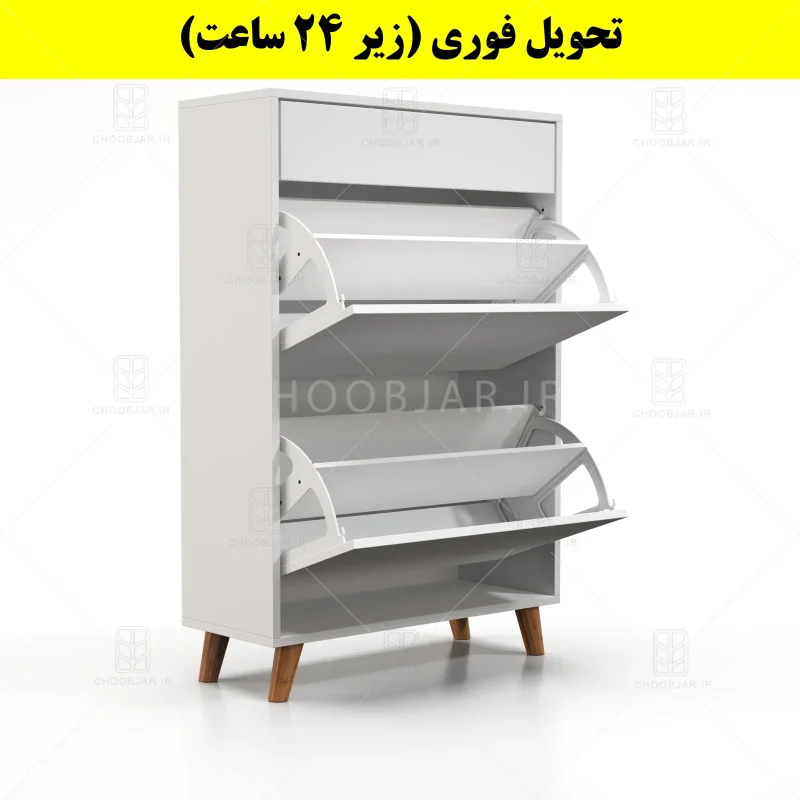جاکفشی داشبوردی دو درب کشودار طرح ایکیا – طول 70 (تحویل فوری) سفید جاکفشی داشبوردی دو درب کشودار طرح ایکیا – طول 70 (تحویل فوری) سفید