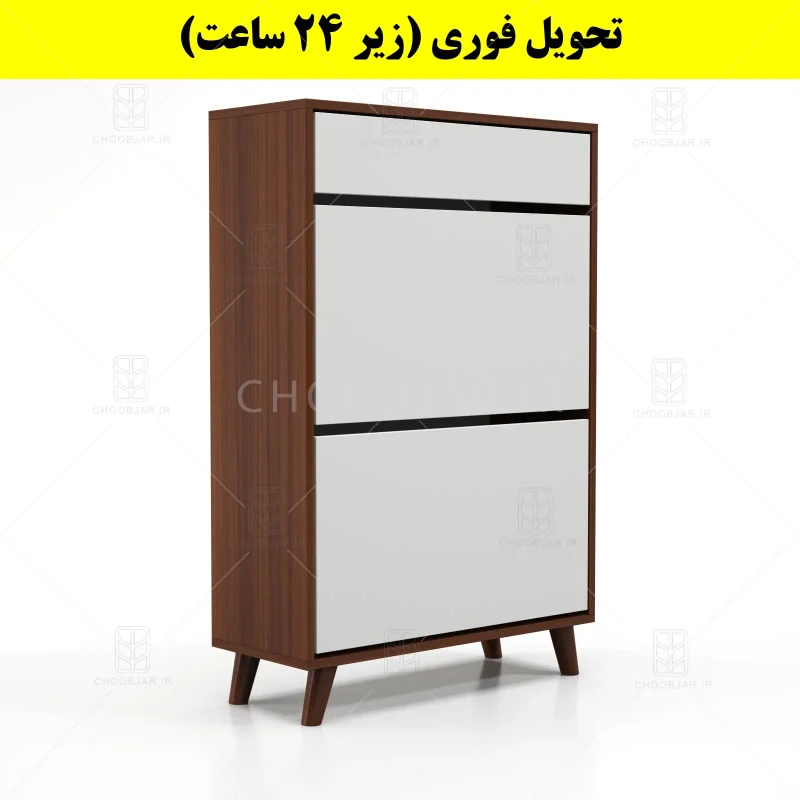 جاکفشی داشبوردی دو درب کشودار طرح ایکیا – طول 70 (تحویل فوری) سفید فندوقی جاکفشی داشبوردی دو درب کشودار طرح ایکیا – طول 70 (تحویل فوری) سفید فندوقی
