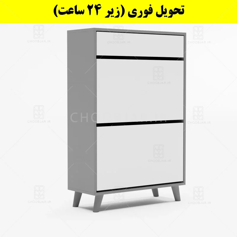 جاکفشی داشبوردی دو درب کشودار طرح ایکیا – طول 70 (تحویل فوری) سفید طوسی جاکفشی داشبوردی دو درب کشودار طرح ایکیا – طول 70 (تحویل فوری) سفید طوسی