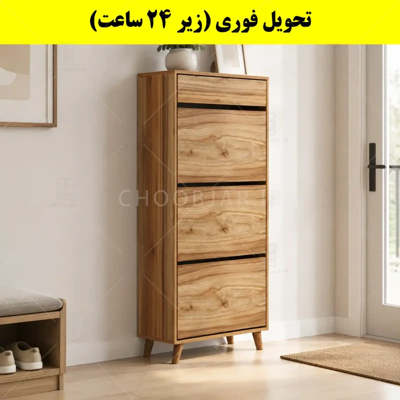 جاکفشی داشبوردی سه درب کشودار طرح ایکیا – طول 70 (تحویل فوری) گردویی جاکفشی داشبوردی سه درب کشودار طرح ایکیا – طول 70 (تحویل فوری) گردویی