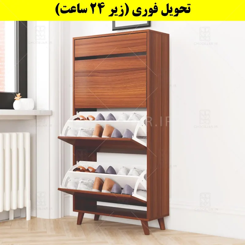 جاکفشی داشبوردی سه درب کشودار طرح ایکیا – طول 70 (تحویل فوری) فندوقی جاکفشی داشبوردی سه درب کشودار طرح ایکیا – طول 70 (تحویل فوری) فندوقی
