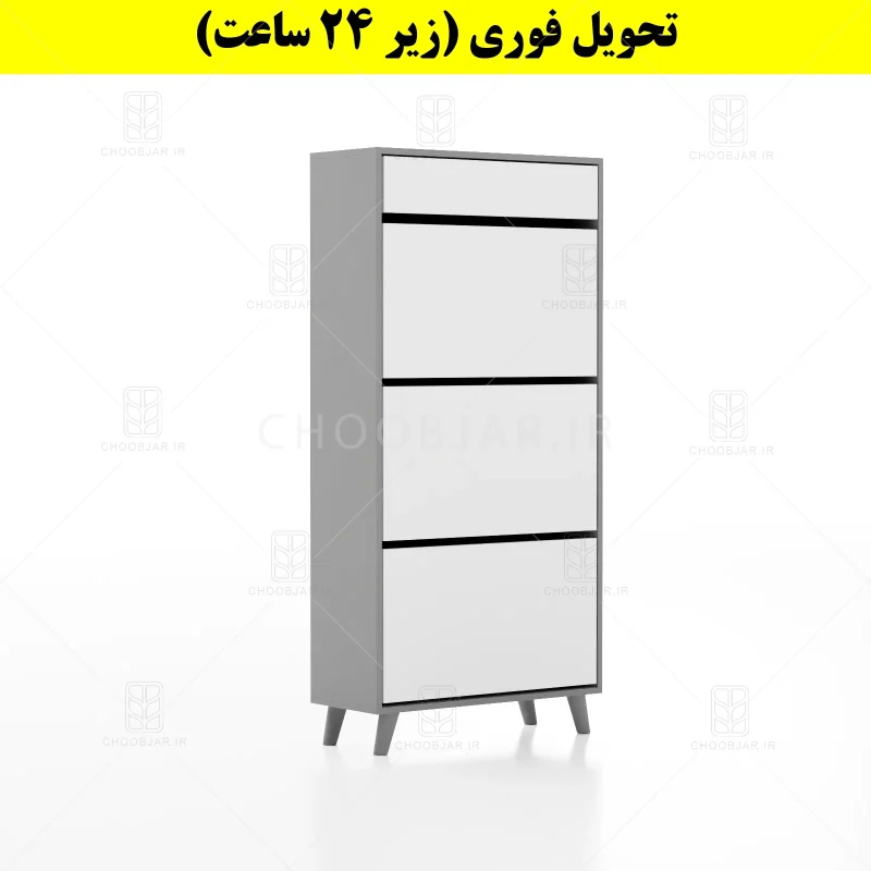 جاکفشی داشبوردی سه درب کشودار طرح ایکیا – طول 70 (تحویل فوری) سفید طوسی جاکفشی داشبوردی سه درب کشودار طرح ایکیا – طول 70 (تحویل فوری) سفید طوسی