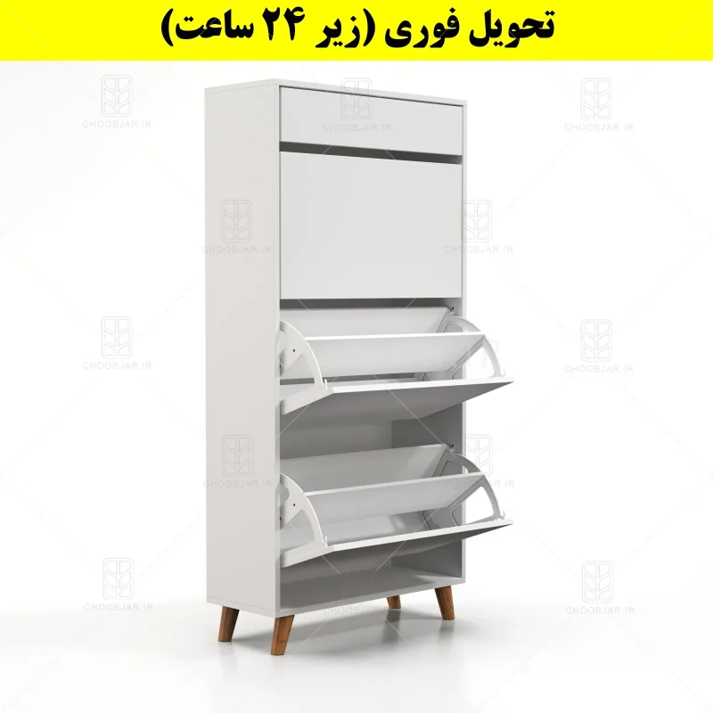 جاکفشی داشبوردی سه درب کشودار طرح ایکیا – طول 70 (تحویل فوری) سفید جاکفشی داشبوردی سه درب کشودار طرح ایکیا – طول 70 (تحویل فوری) سفید