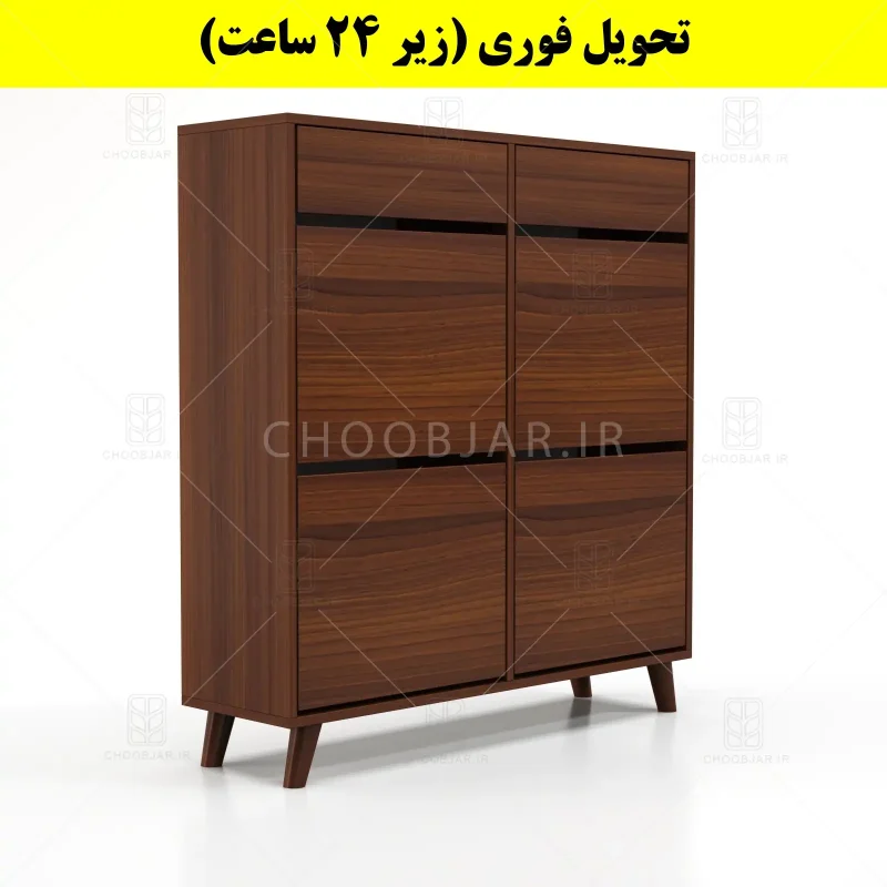 جاکفشی داشبوردی چهار درب کشودار طرح ایکیا – طول 100 (تحویل فوری) فندوقی جاکفشی داشبوردی چهار درب کشودار طرح ایکیا – طول 100 (تحویل فوری) فندوقی