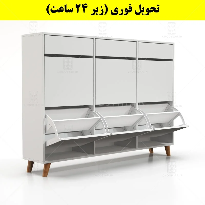 جاکفشی داشبوردی شش درب کشودار طرح ایکیا – طول 150 (تحویل فوری) سفید جاکفشی داشبوردی شش درب کشودار طرح ایکیا – طول 150 (تحویل فوری) سفید