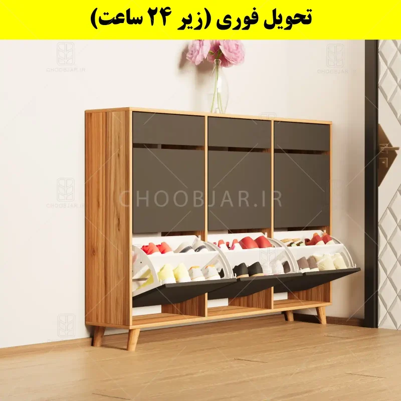 جاکفشی داشبوردی شش درب کشودار طرح ایکیا – طول 150 (تحویل فوری) نوک مدادی گردویی جاکفشی داشبوردی شش درب کشودار طرح ایکیا – طول 150 (تحویل فوری) نوک مدادی گردویی