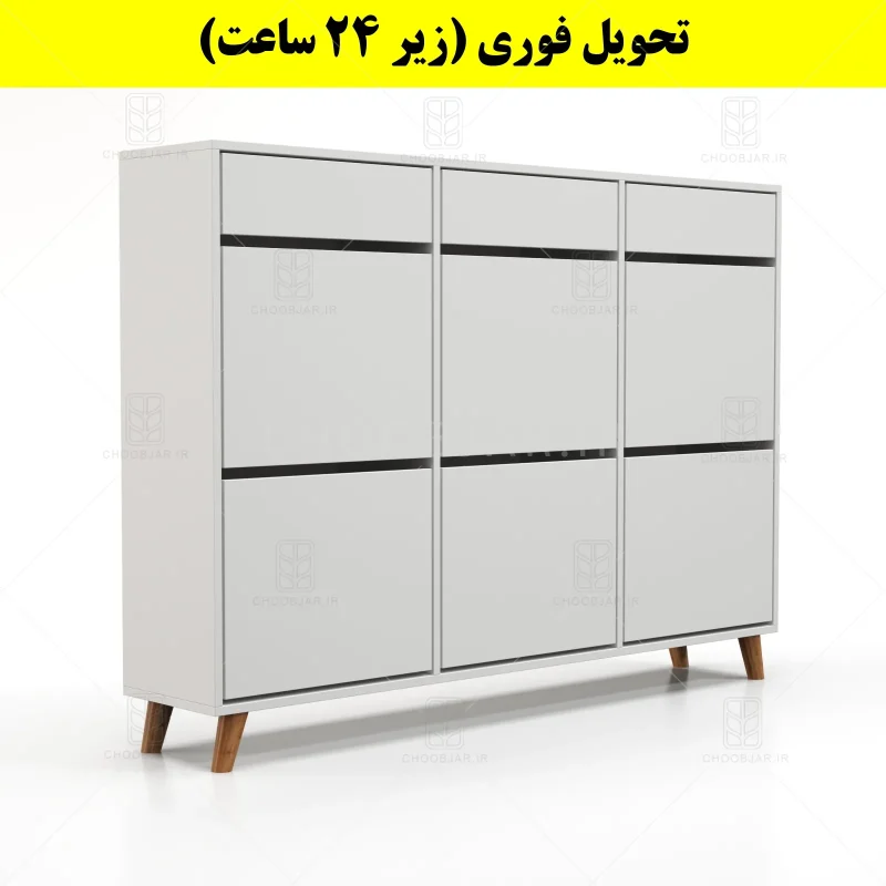 جاکفشی داشبوردی شش درب کشودار طرح ایکیا – طول 150 (تحویل فوری) سفید جاکفشی داشبوردی شش درب کشودار طرح ایکیا – طول 150 (تحویل فوری) سفید