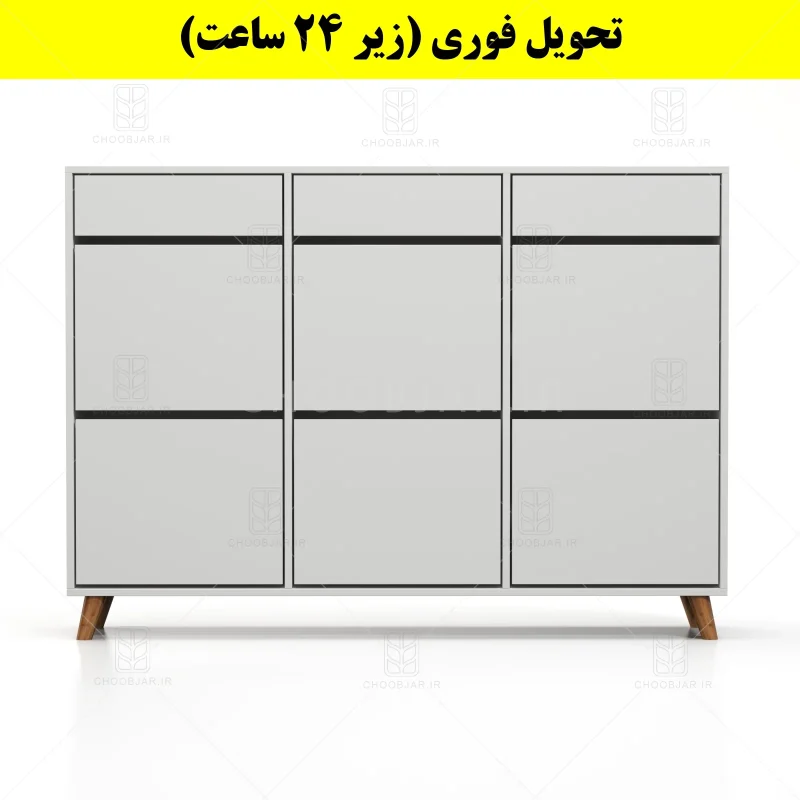 جاکفشی داشبوردی شش درب کشودار طرح ایکیا – طول 150 (تحویل فوری) سفید جاکفشی داشبوردی شش درب کشودار طرح ایکیا – طول 150 (تحویل فوری) سفید
