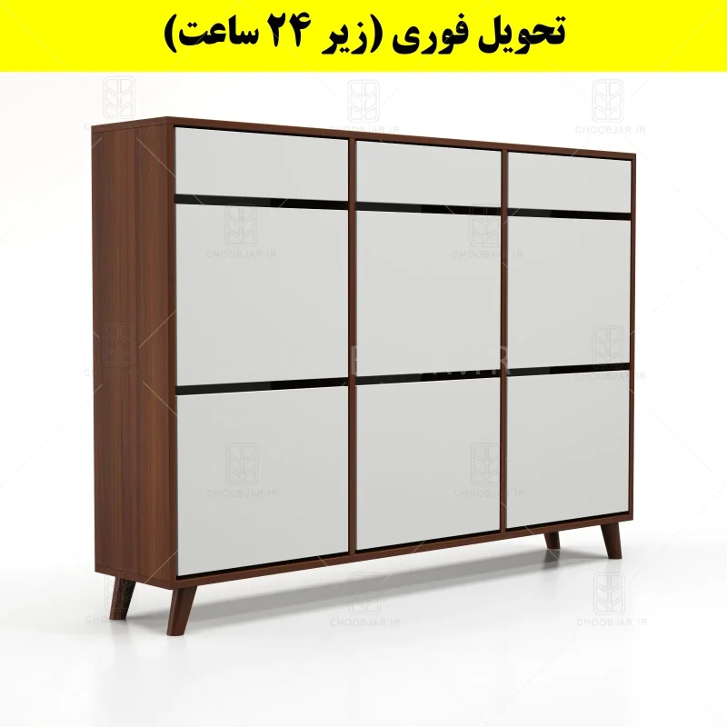 جاکفشی داشبوردی شش درب کشودار طرح ایکیا – طول 150 (تحویل فوری) سفید فندوقی جاکفشی داشبوردی شش درب کشودار طرح ایکیا – طول 150 (تحویل فوری) سفید فندوقی