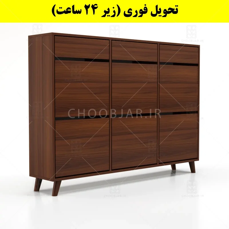 جاکفشی داشبوردی شش درب کشودار طرح ایکیا – طول 150 (تحویل فوری) فندوقی جاکفشی داشبوردی شش درب کشودار طرح ایکیا – طول 150 (تحویل فوری) فندوقی