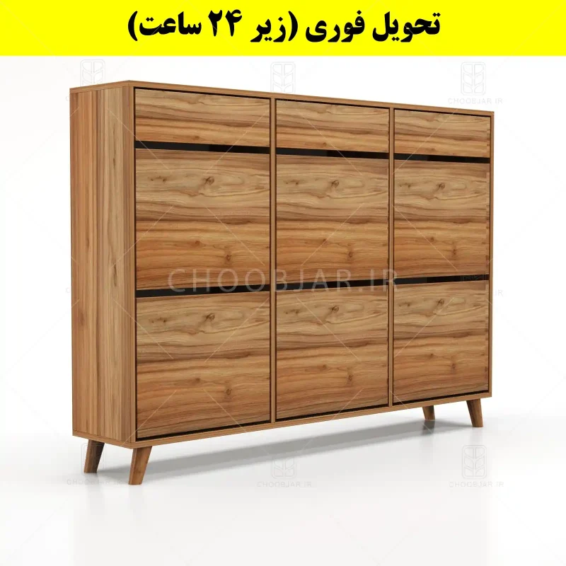 جاکفشی داشبوردی شش درب کشودار طرح ایکیا – طول 150 (تحویل فوری) گردویی جاکفشی داشبوردی شش درب کشودار طرح ایکیا – طول 150 (تحویل فوری) گردویی