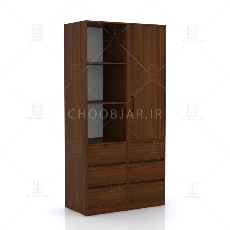 کمد طول 100 کالکشن پازلی ماکان کد 102 فندوقی
