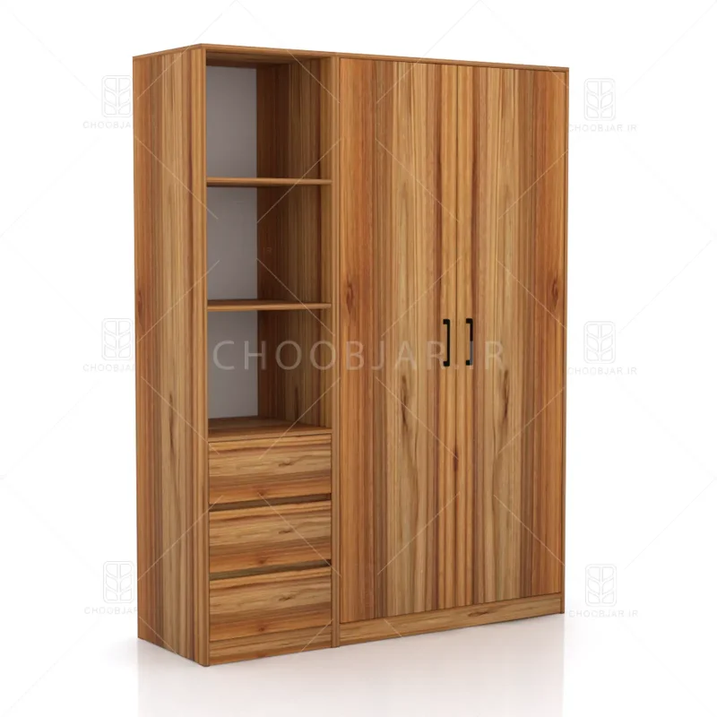 کمد طول 150 کالکشن پازلی ماکان کد 104 گردویی