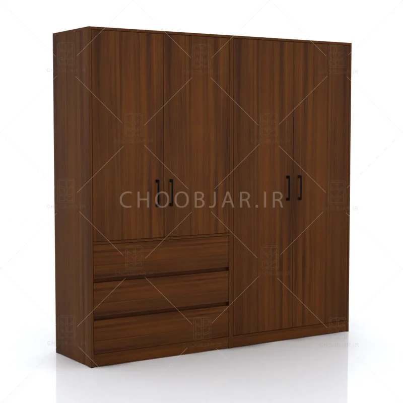 کمد طول 200 کالکشن پازلی ماکان کد 105 فندوقی