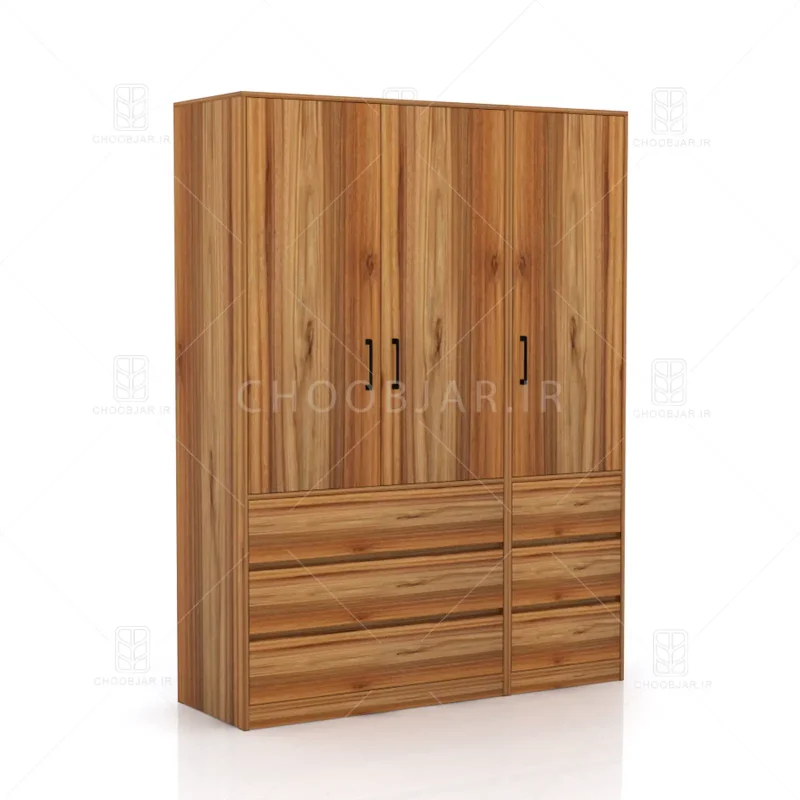 کمد طول 150 کالکشن پازلی ماکان کد 108 گردویی
