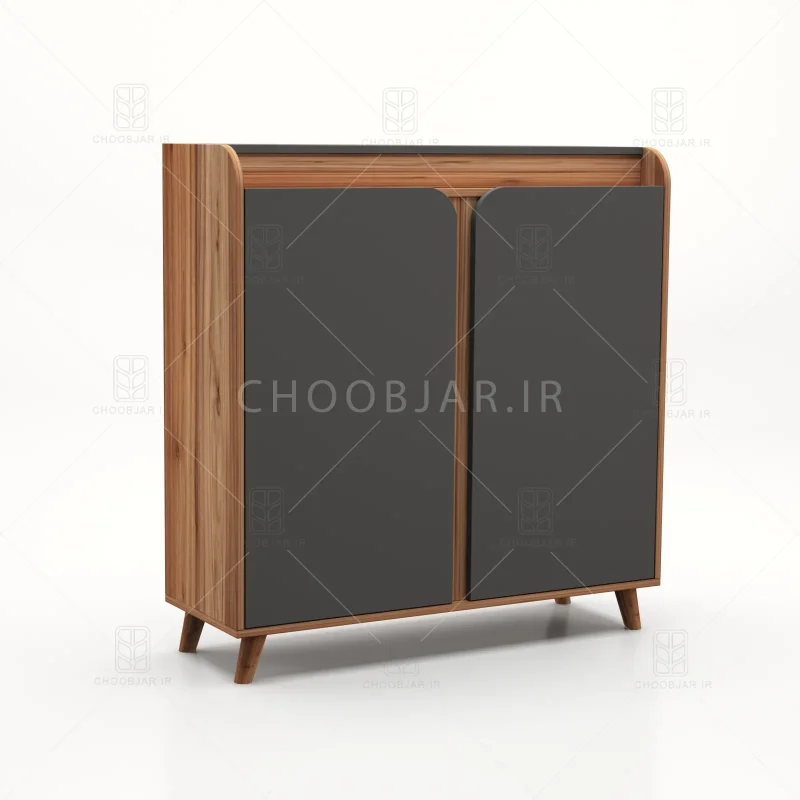 جاکفشی کنسولی آریا کد 102 نوک مدادی گردویی