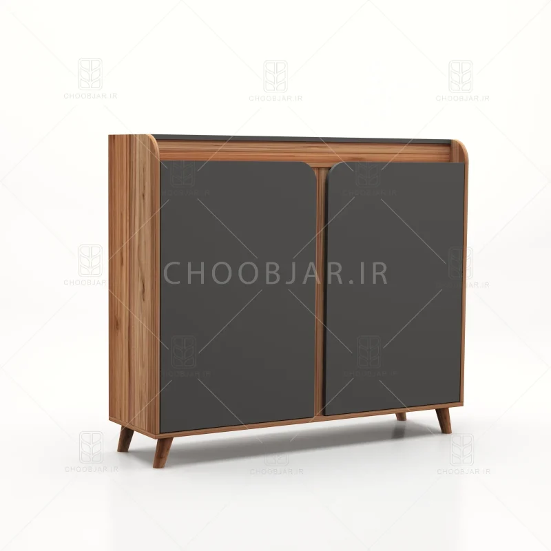 جاکفشی کنسولی آریا کد 103 نوک مدادی گردویی