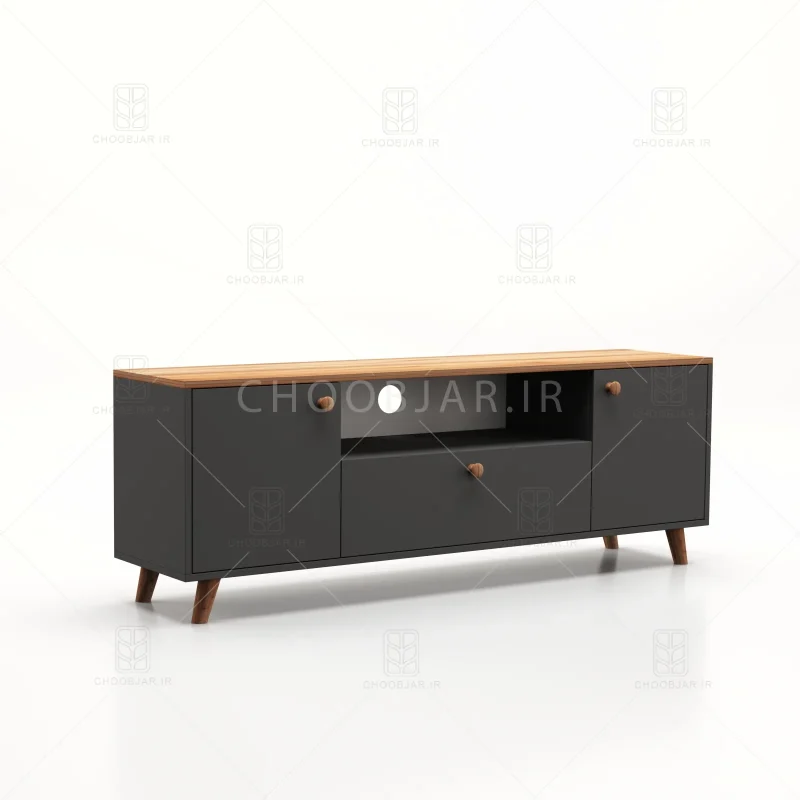 میز تلویزیون کد 101 نوک مدادی گردویی