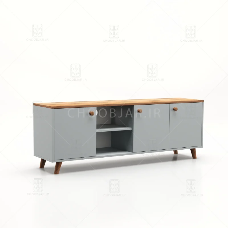 میز تلویزیون کد 102 طوسی گردویی