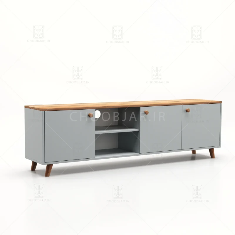 میز تلویزیون کد 103 طوسی گردویی
