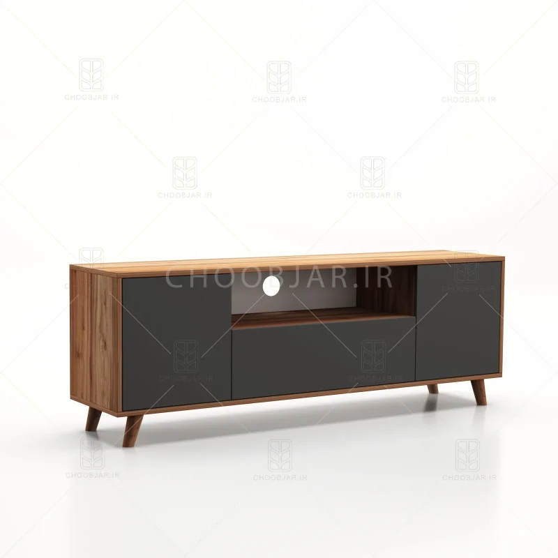 میز تلویزیون کد 105 نوک مدادی گردویی